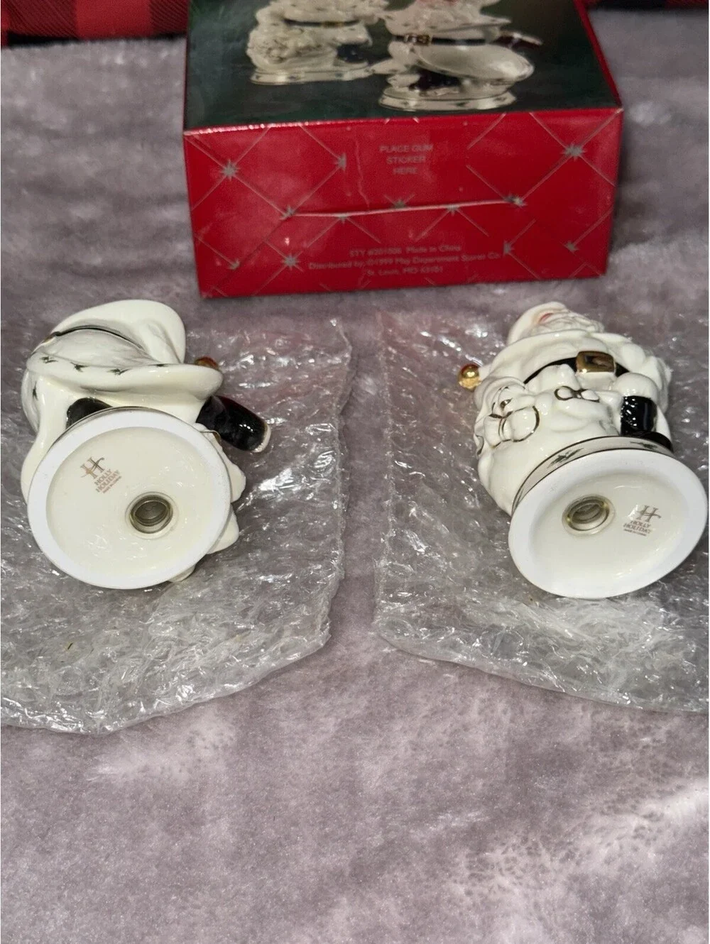 🎅🏻 Christmas Happy Holidays Salt And Paper Shaker Santa Clause Set